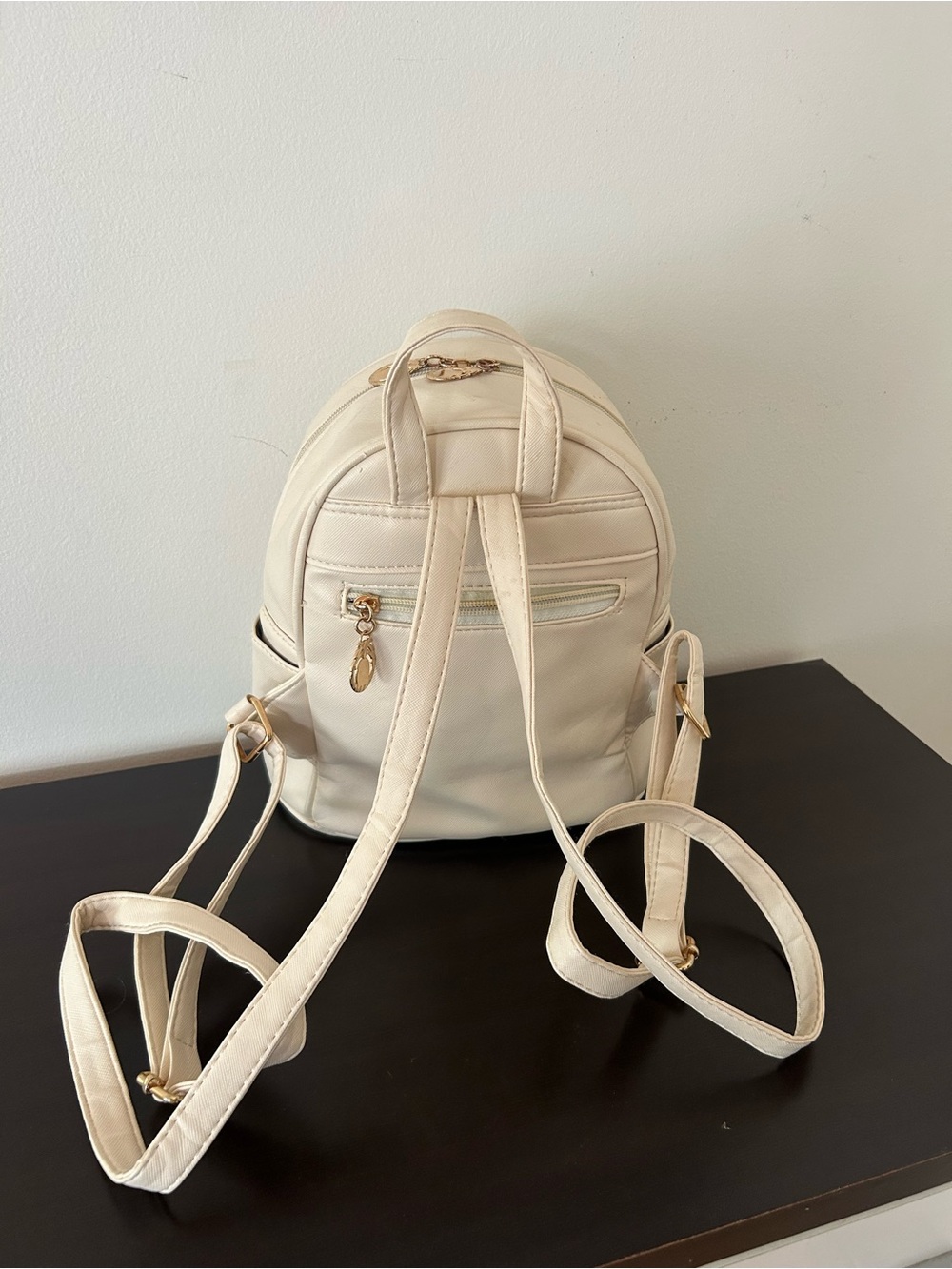 Cream Mini Backpack - Picture 2 of 4